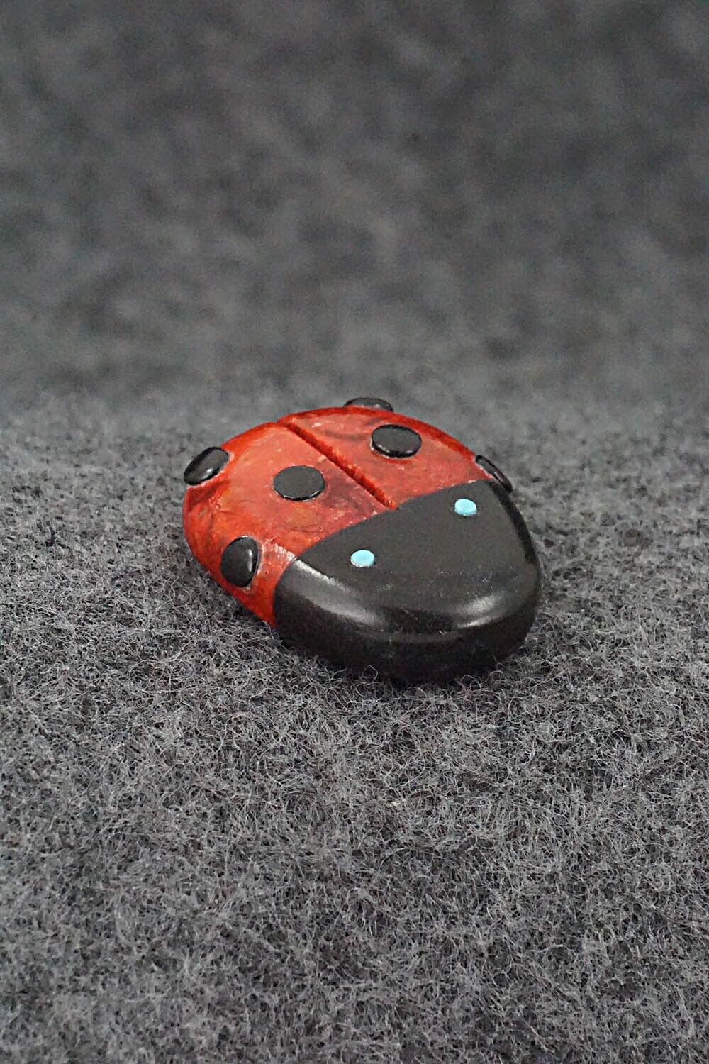 Ladybug Zuni Fetish Carving - Reynold Lunasee