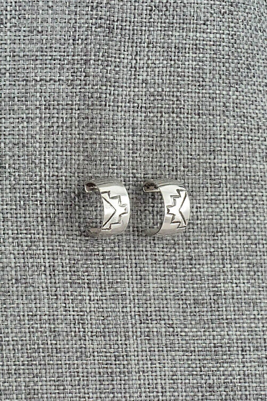 Sterling Silver Hoop Earrings - Nora Ashley