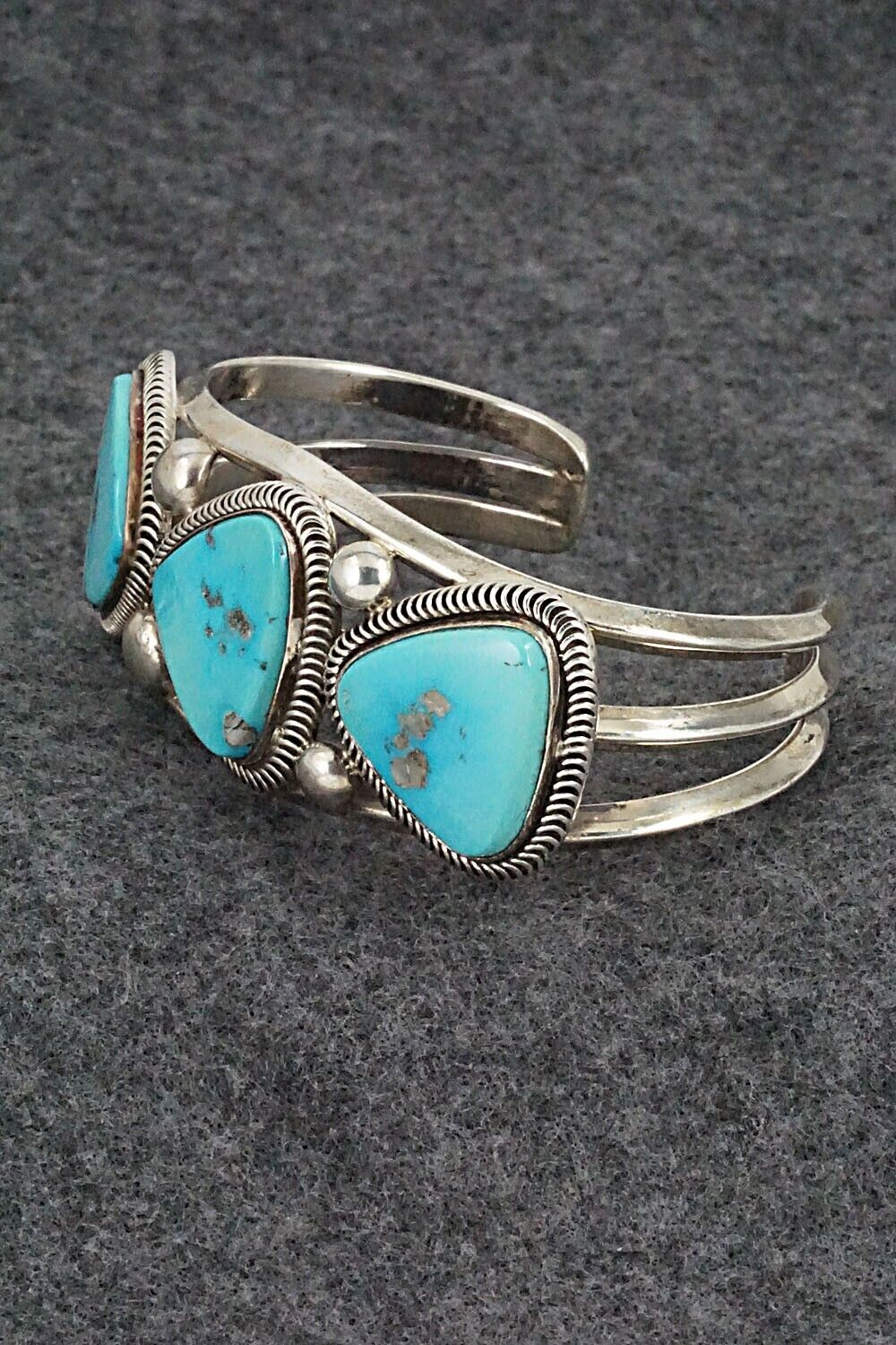 Turquoise and Sterling Silver Bracelet - Derrick Gordon