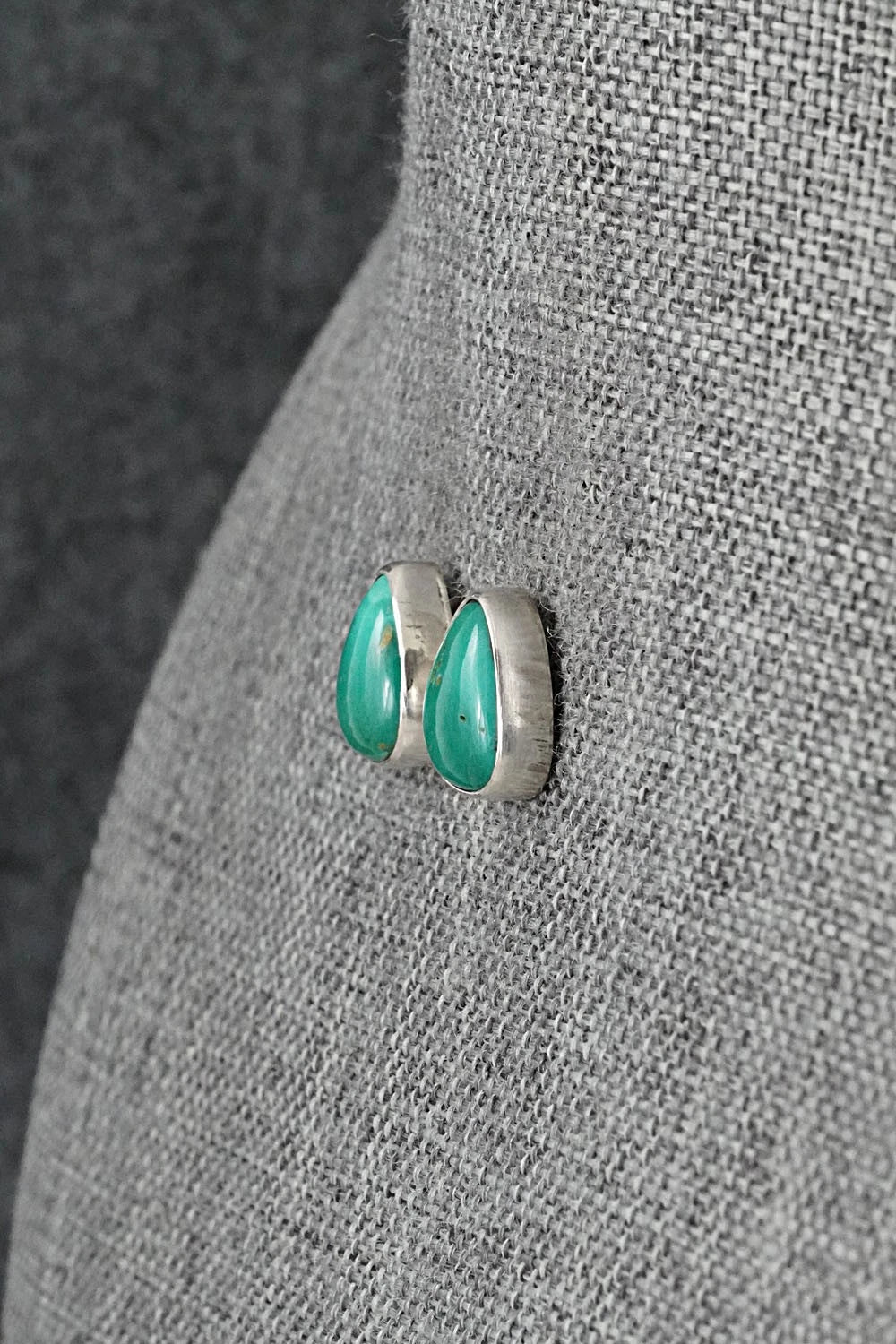 Turquoise & Sterling Silver Earrings - Rosemary Saunders