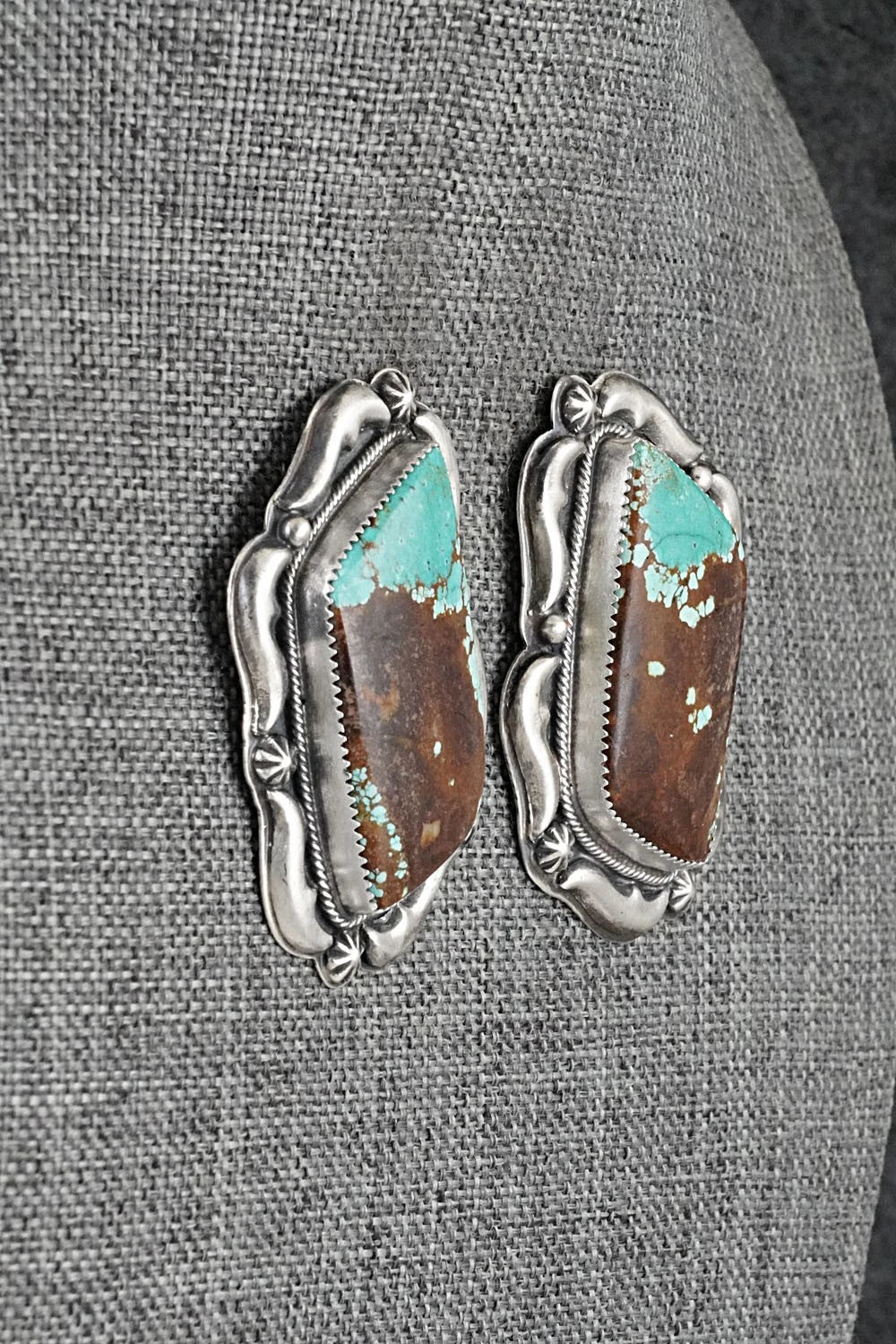Turquoise & Sterling Silver Necklace and Earrings Set - Randy Boyd