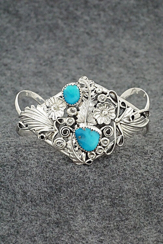 Turquoise and Sterling Silver Bracelet - Harry Yazzie