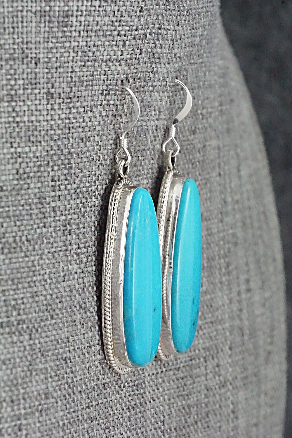 Turquoise and Sterling Silver Earrings - Sharon McCarthy