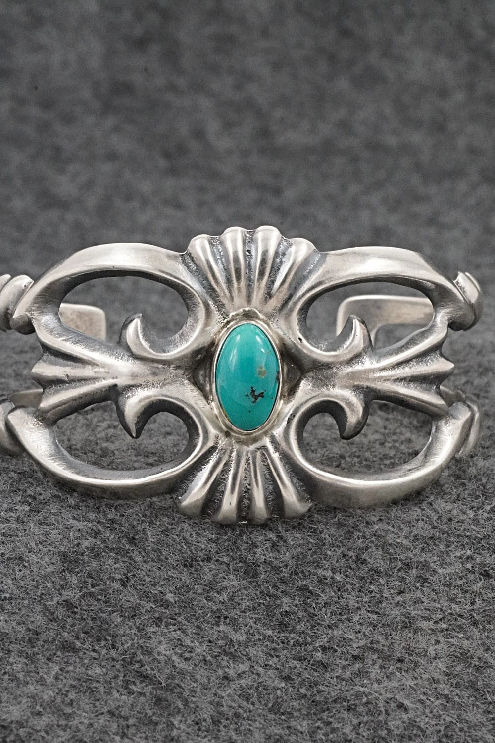Turquoise & Sterling Silver Bracelet - Eugene Gruber