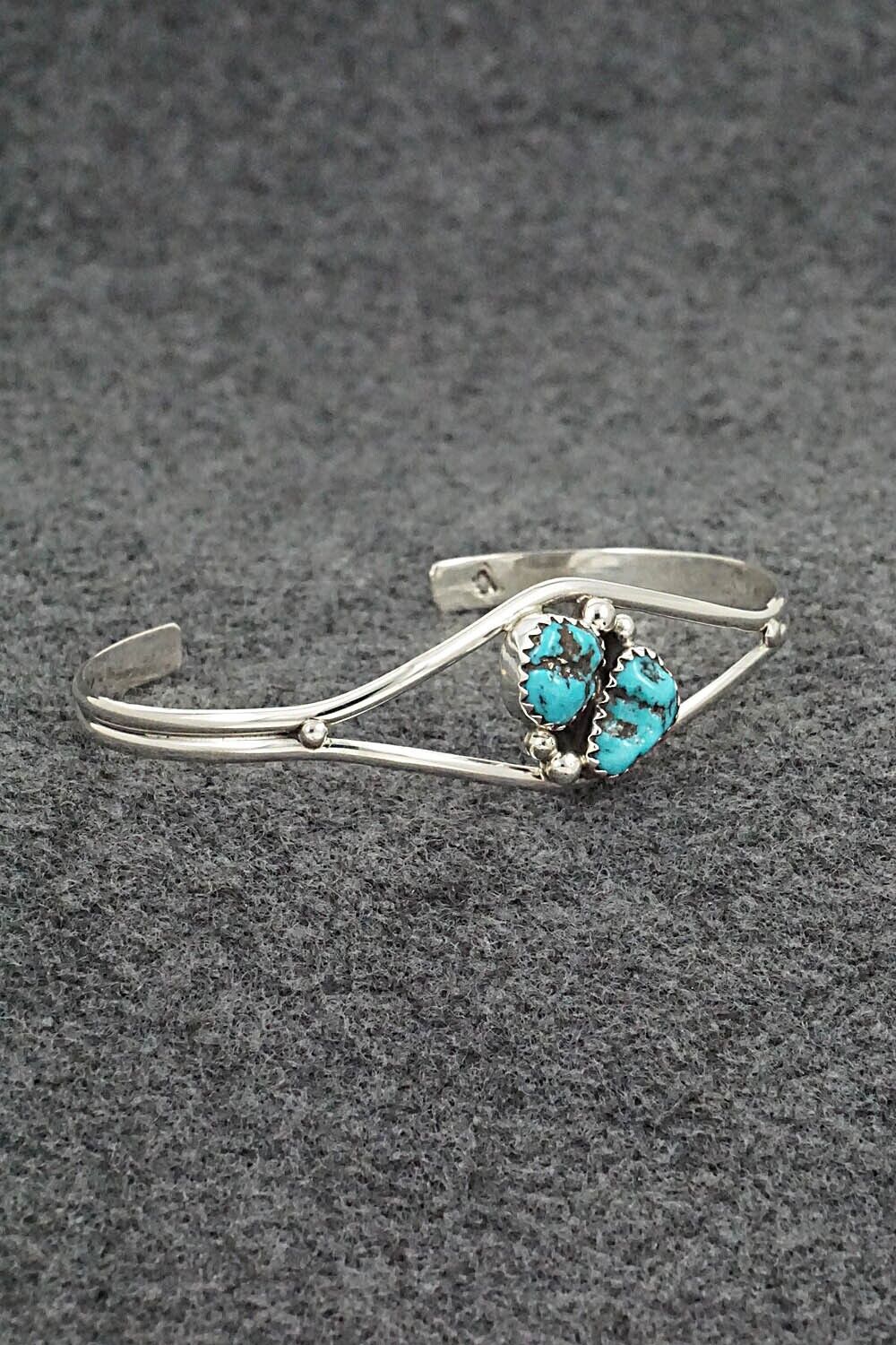 Turquoise & Sterling Silver Bracelet - Delores Jansen