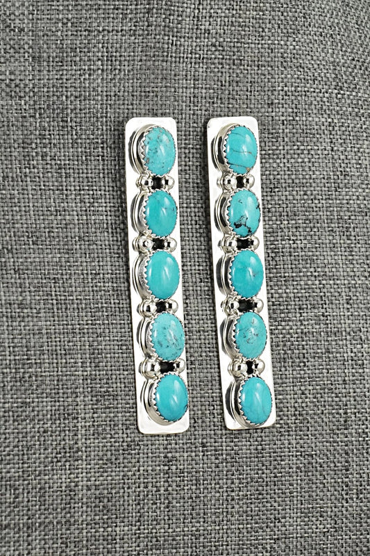 Turquoise & Sterling Silver Earrings - Jody Tsosie