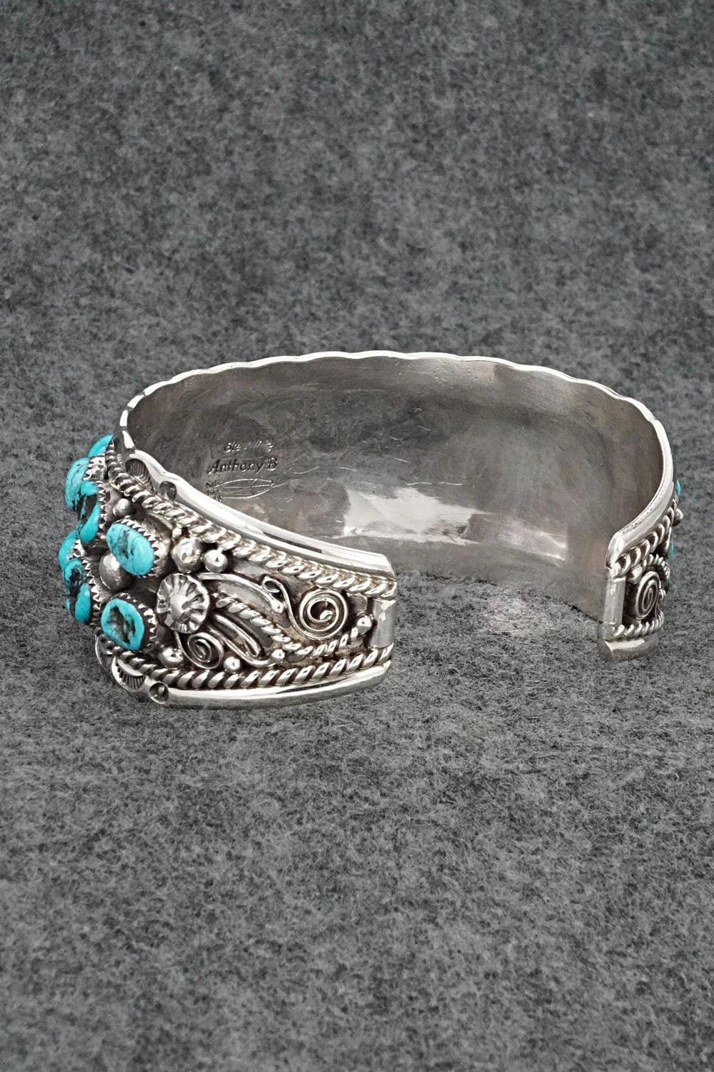 Turquoise & Sterling Silver Bracelet - Anthony Brown