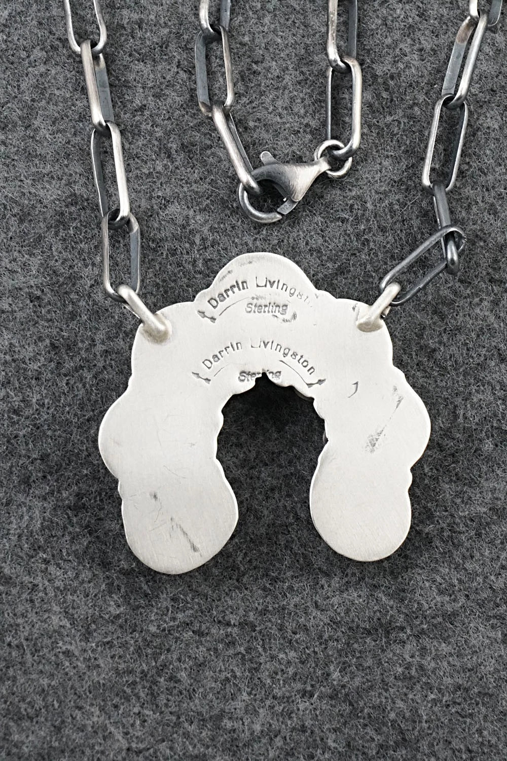 Turquoise & Sterling Silver Necklace - Darrin Livingston