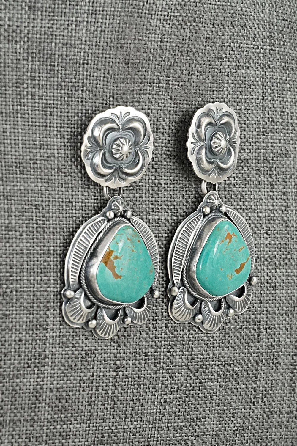 Turquoise & Sterling Silver Earrings - Randy Boyd