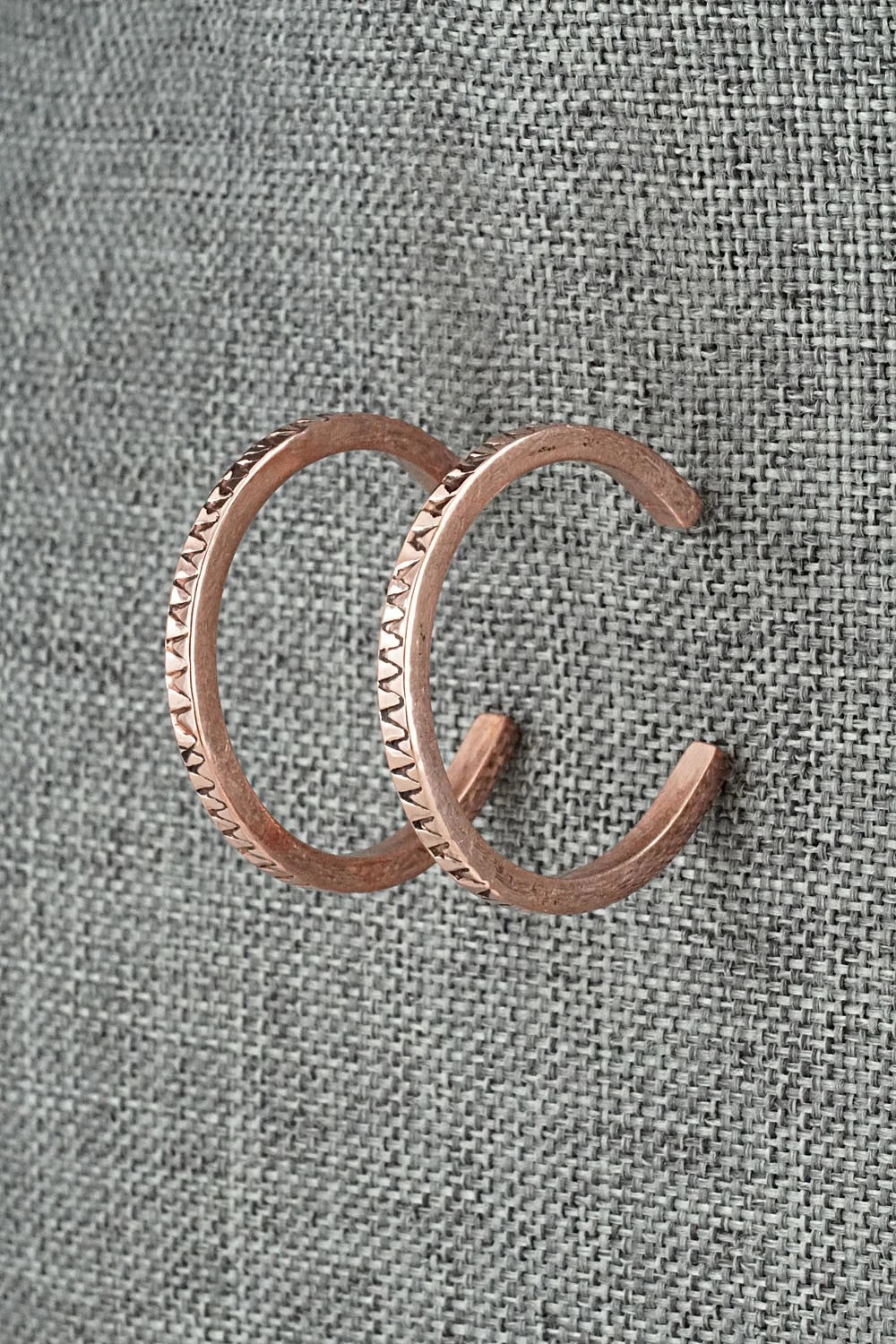 Copper Hoop Earrings - Elaine Tahe