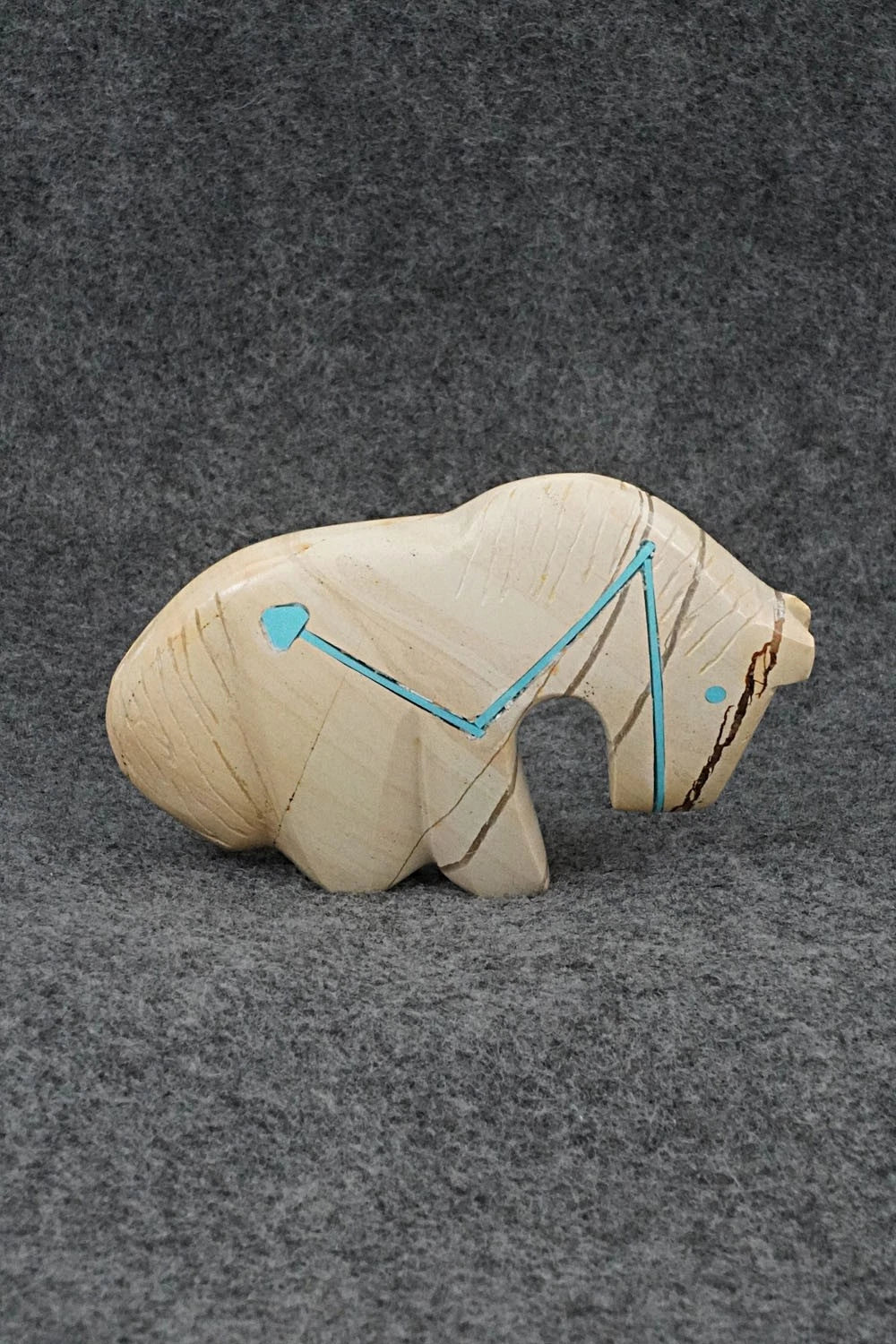 Horse Zuni Fetish Carving - Kenric Laiwakete