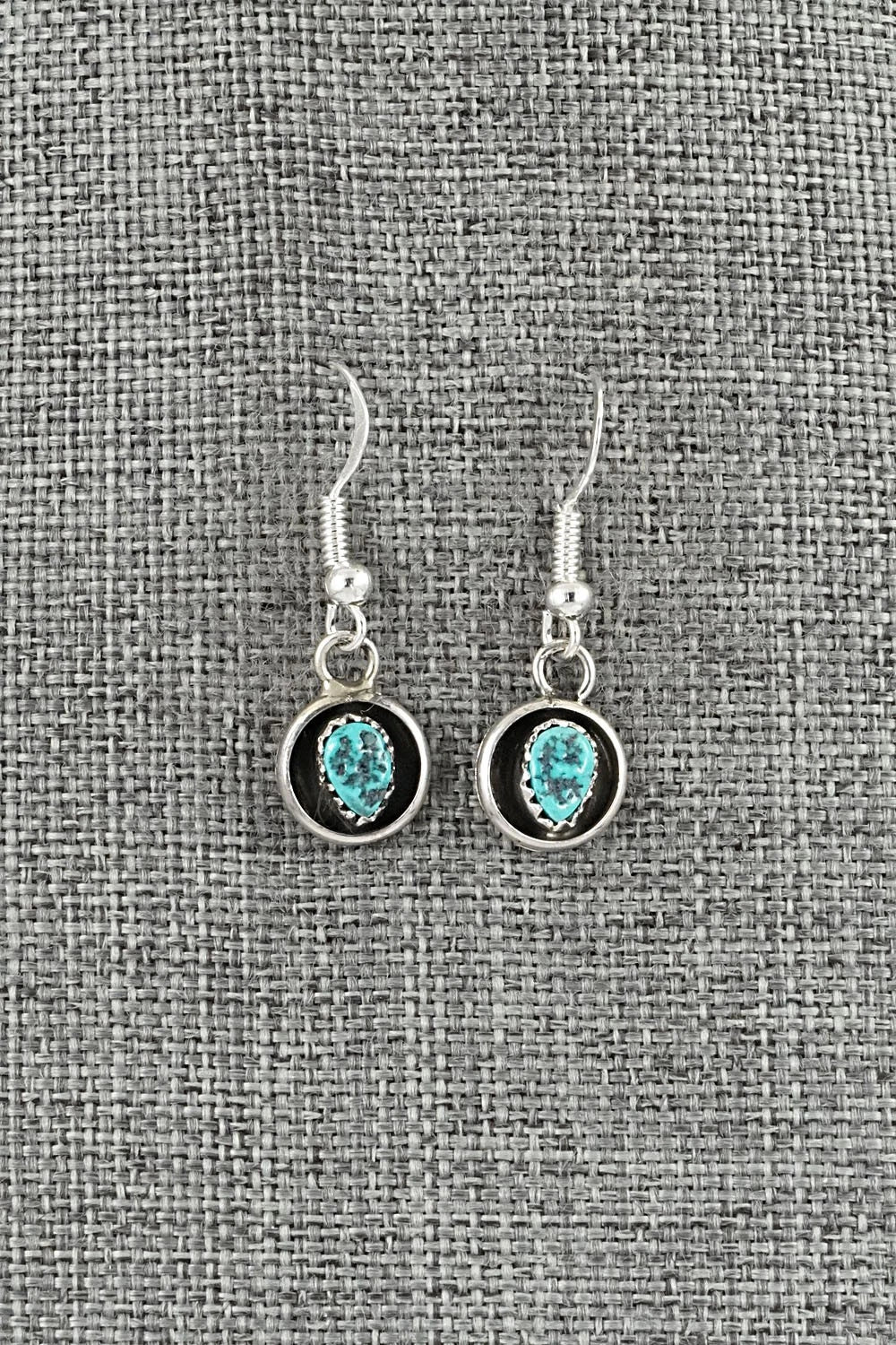 Turquoise & Sterling Silver Squash Blossom Set - Phil Garcia