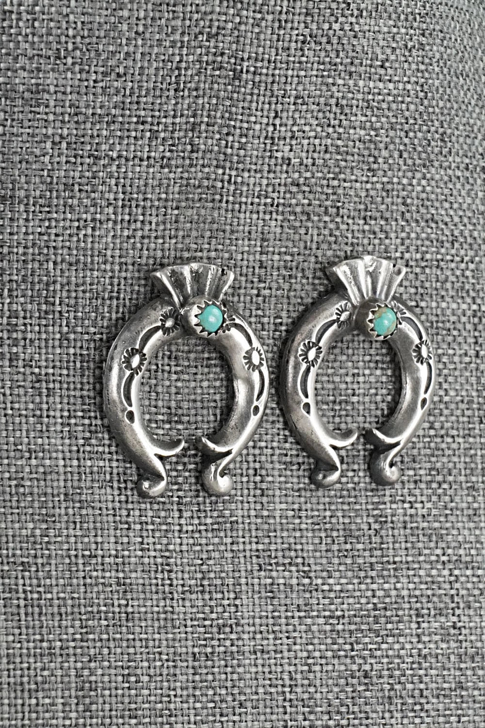 Turquoise & Sterling Silver Earrings - Adrienne Gordon