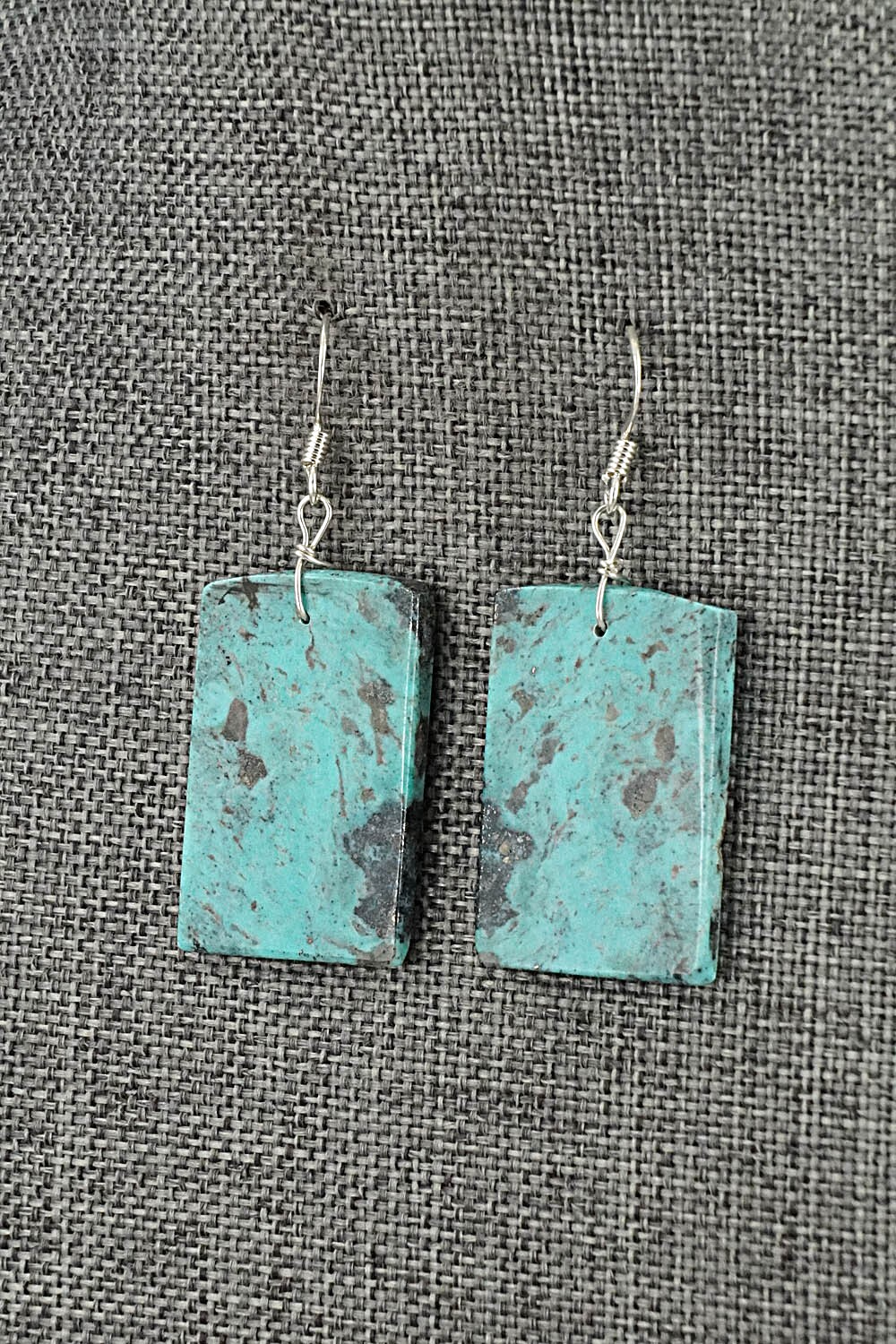 Turquoise & Sterling Silver Earrings - Joe Garcia