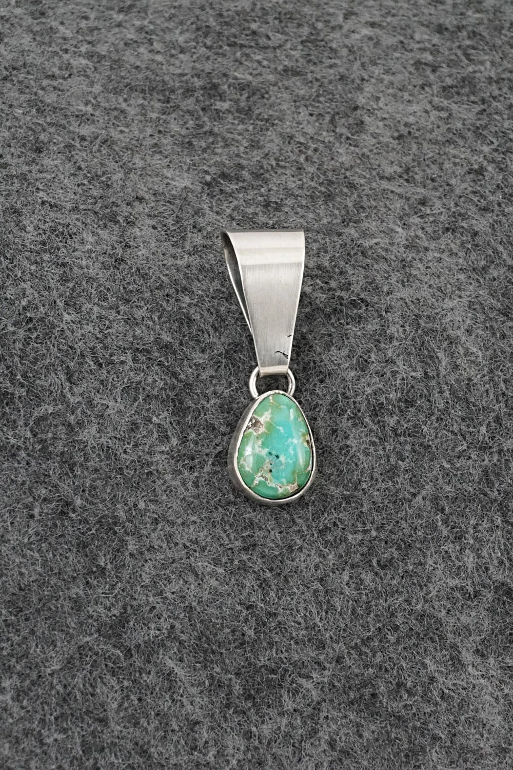 Turquoise & Sterling Silver Pendant - Rosemary Saunders