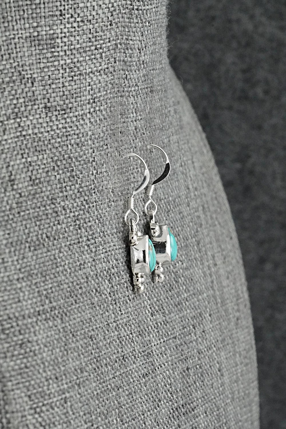Turquoise and Sterling Silver Earrings - Sharon McCarthy