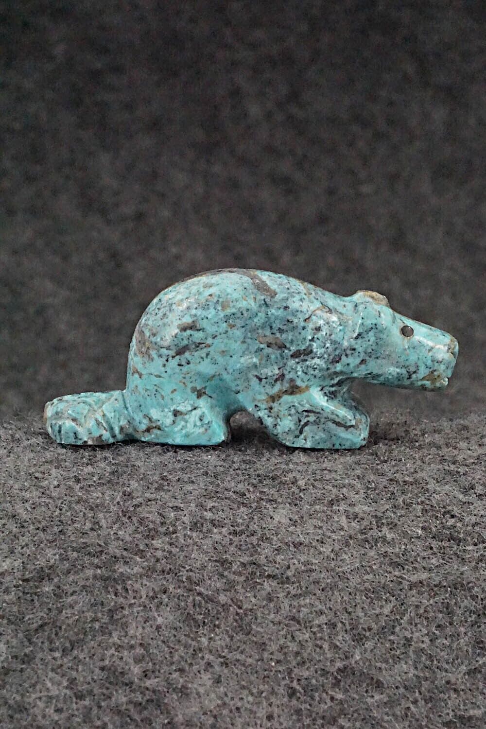 Beaver Zuni Fetish Carving - Reynold Lunasee