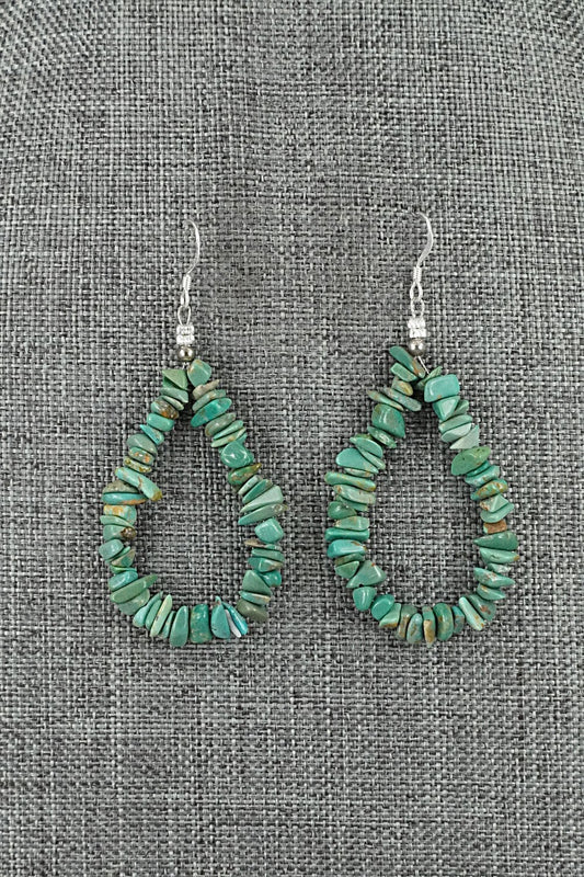 Turquoise & Sterling Silver Earrings - Doreen Jake