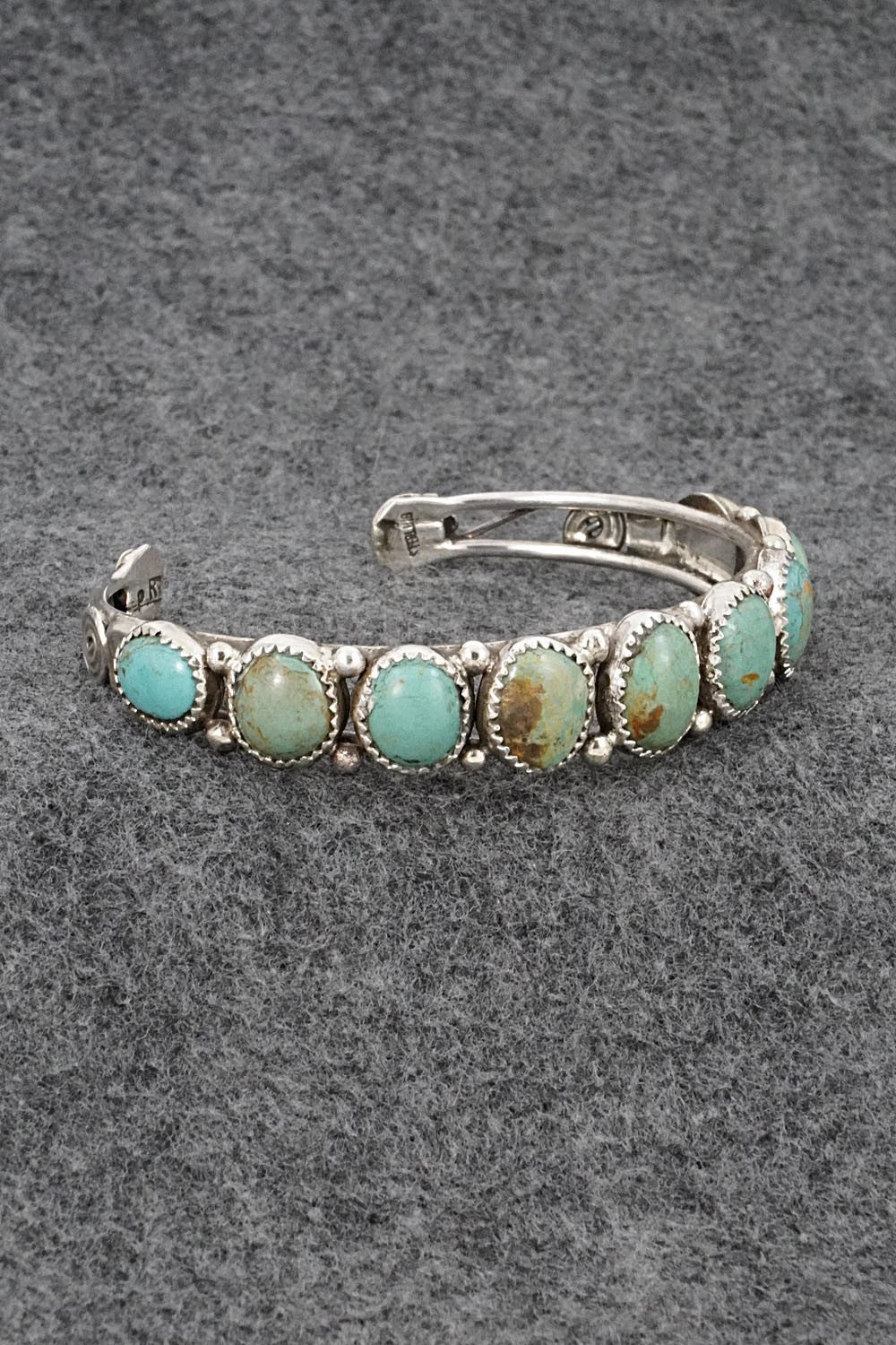 Turquoise & Sterling Silver Bracelet - Priscilla Reeder