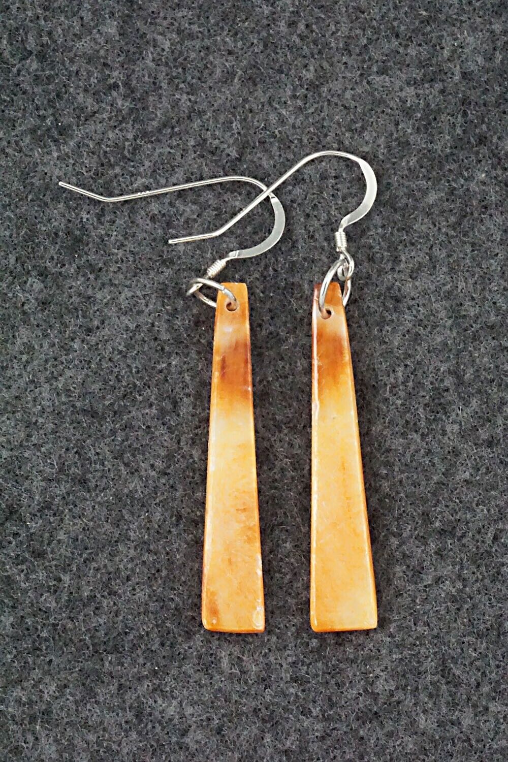 Spiny Oyster & Sterling Silver Earrings - Jesus Espino