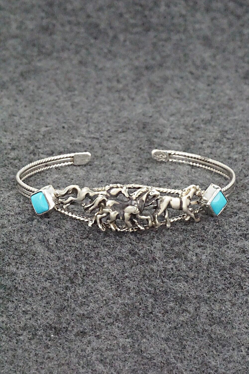 Turquoise & Sterling Silver Bracelet - Bobby Platero