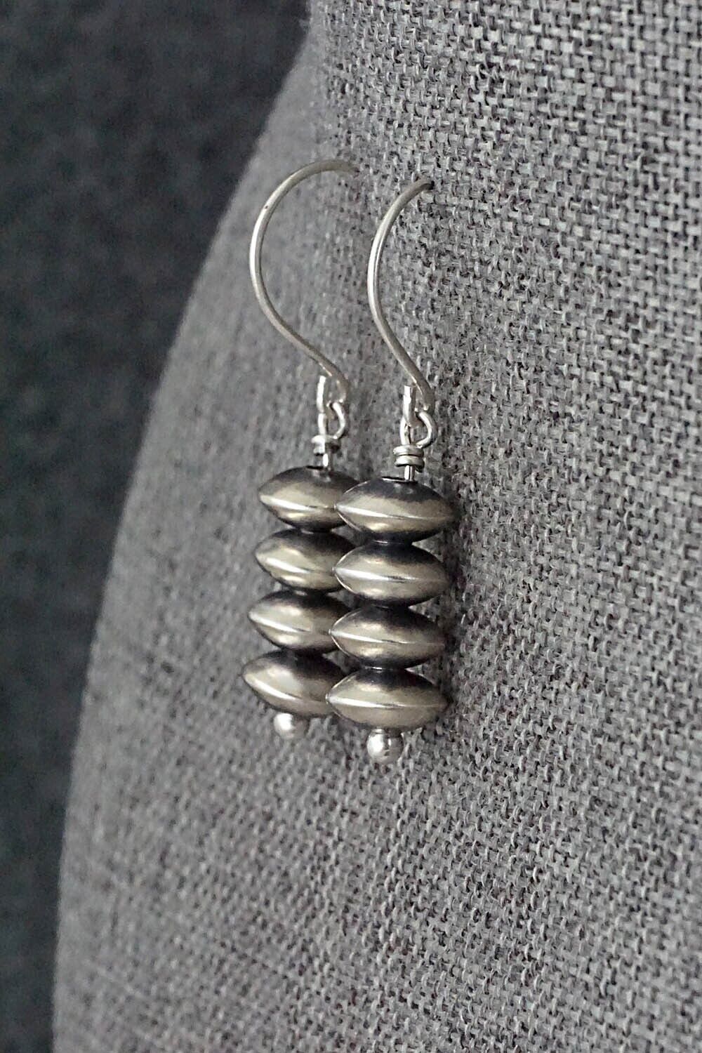 Sterling Silver Navajo Pearl Earrings - Bryannen Halwood