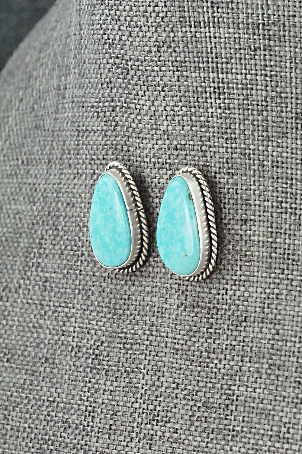 Turquoise & Sterling Silver Necklace and Earrings Set - Rena Begay