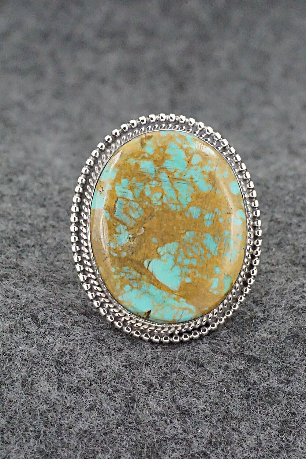 Turquoise & Sterling Silver Ring - Kiriza Tom - Size 7