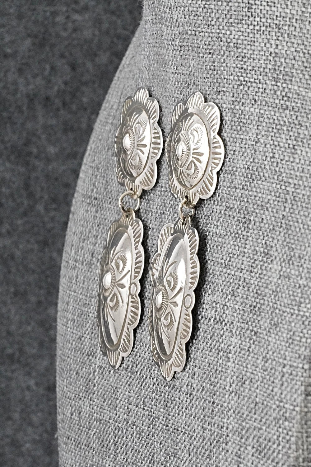 Sterling Silver Earrings - Bertha Begay