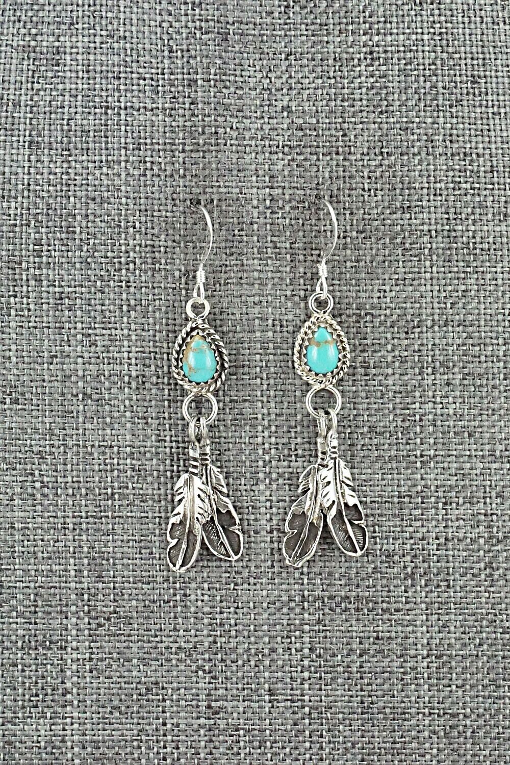 Turquoise & Sterling Silver Earrings - Sharon McCarthy