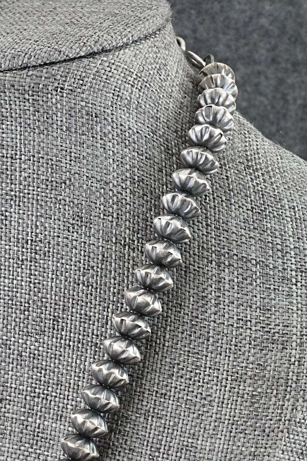 Sterling Silver Navajo Pearl Necklace 20" - Austin Haley