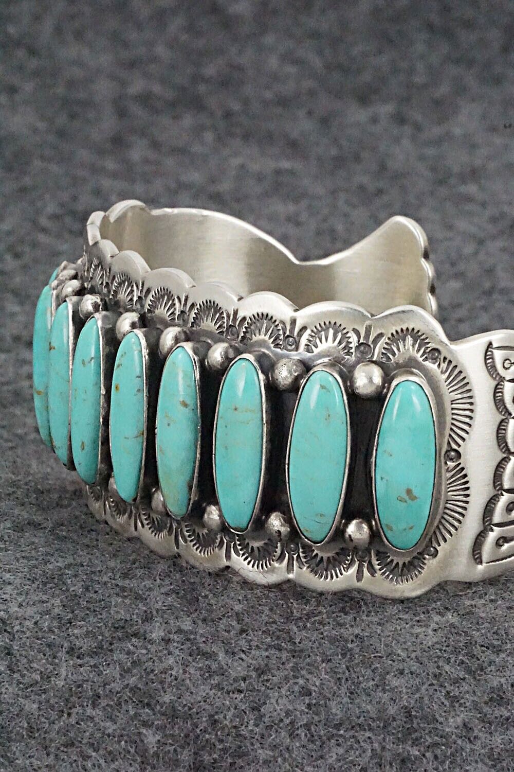 Turquoise & Sterling Silver Bracelet - Emerson Delgarito