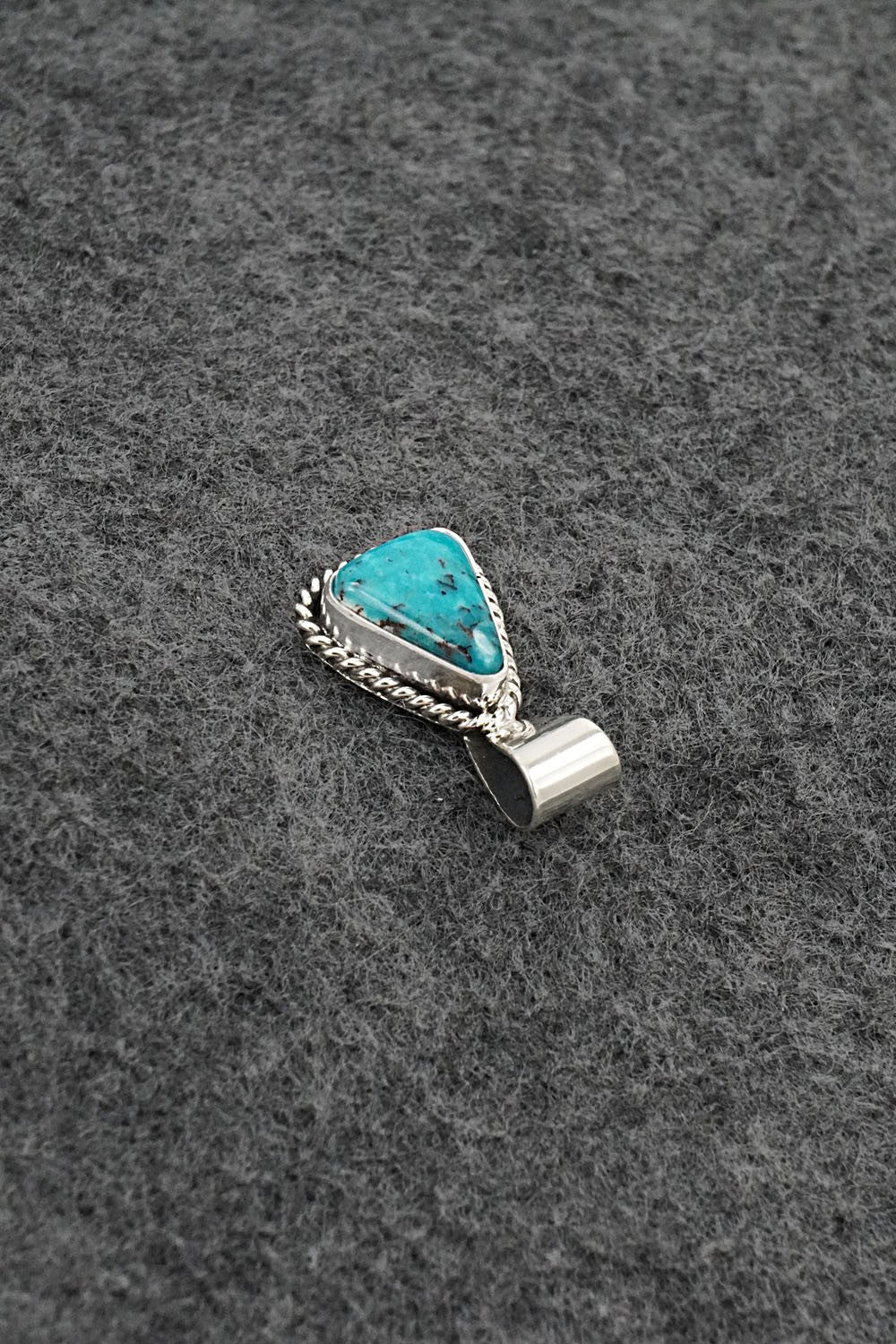 Turquoise & Sterling Silver Pendant - Rena Begay