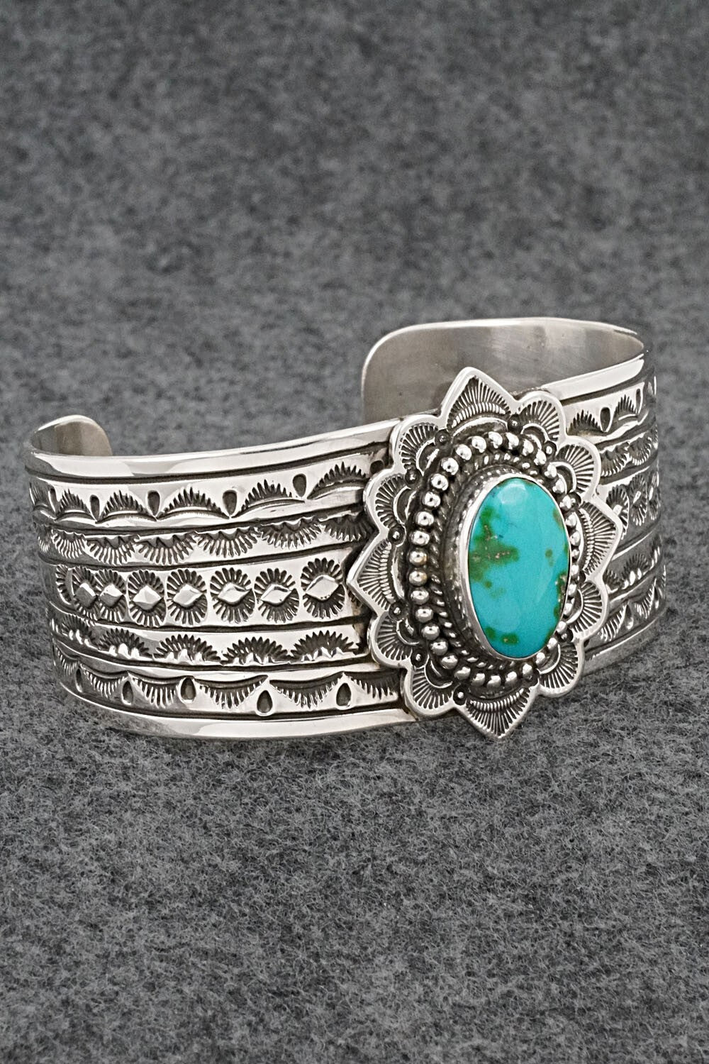 Turquoise & Sterling Silver Bracelet - Eula Wylie