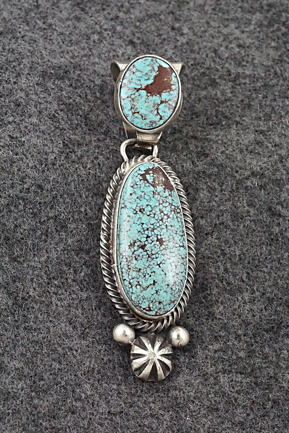 Turquoise & Sterling Silver Pendant - Darrin Livingston