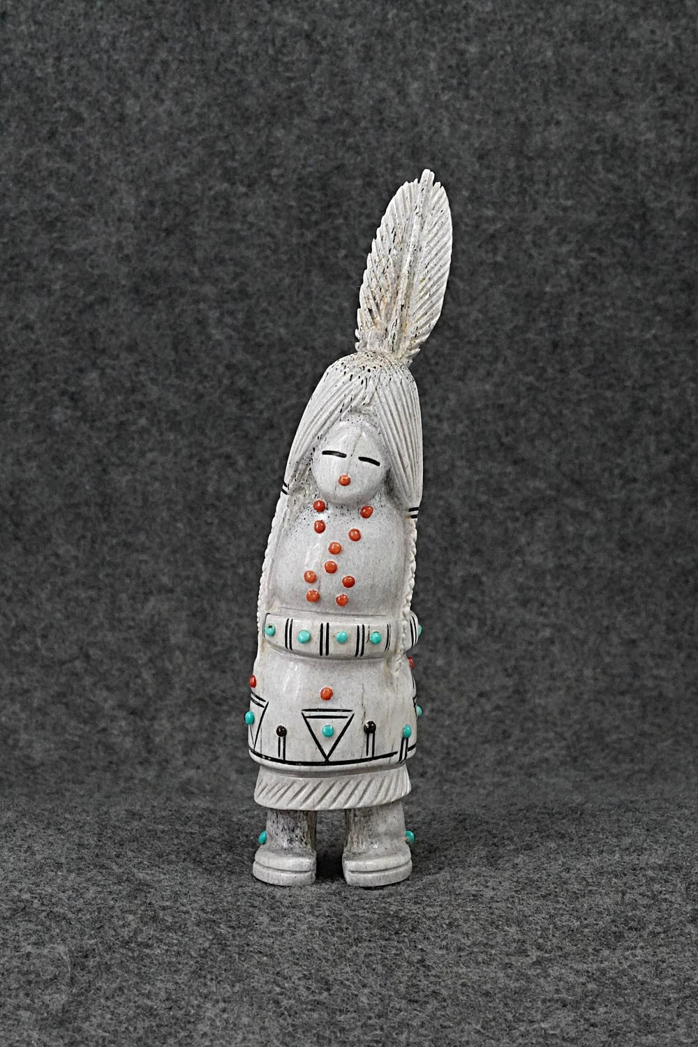 Corn Maiden Zuni Fetish Carving - Claudia Peina