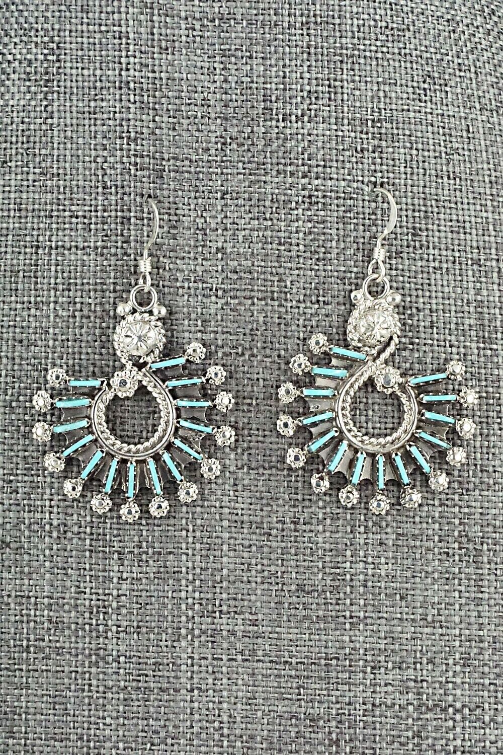 Turquoise & Sterling Silver Necklace Set - Kevin Leekity