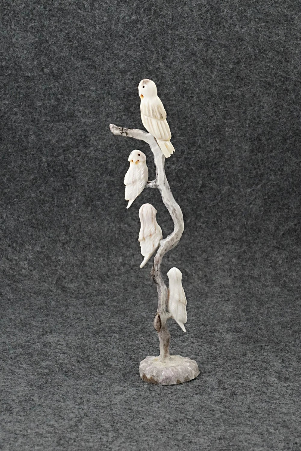Owls Zuni Fetish Carving - Ruben Najera