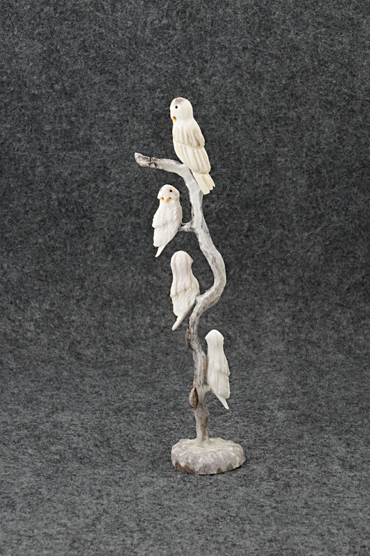 Owls Zuni Fetish Carving - Ruben Najera