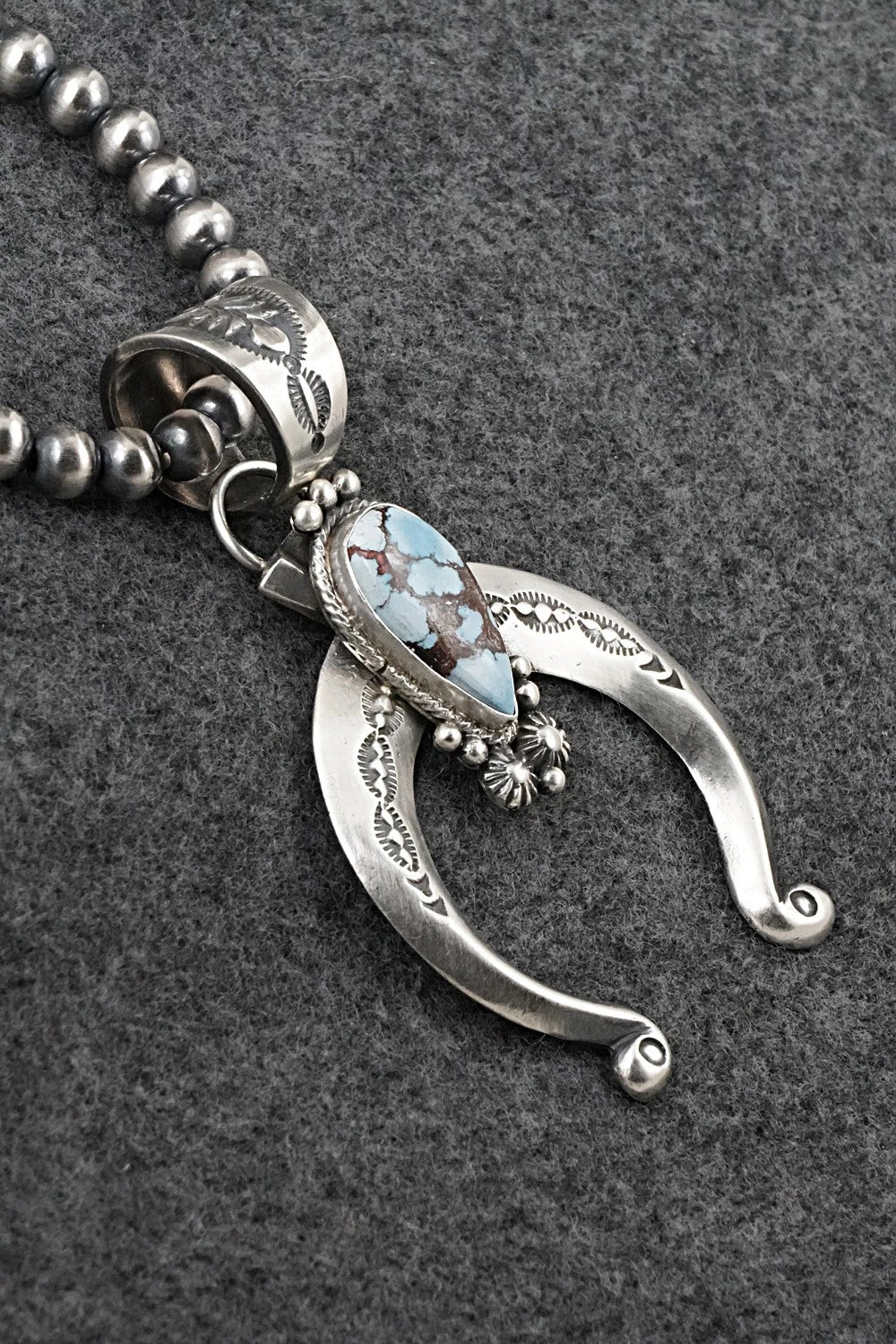 Turquoise & Sterling Silver Necklace - Samuel Yellowhair
