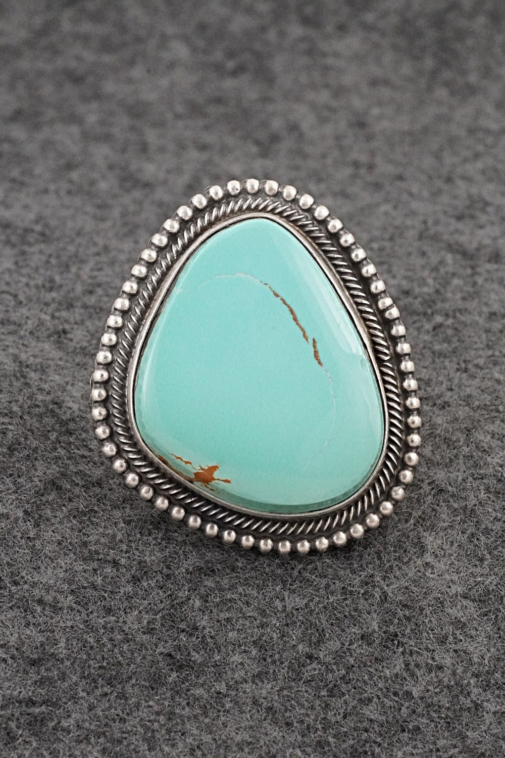 Turquoise & Sterling Silver Ring - Randy Boyd - Size 7.5
