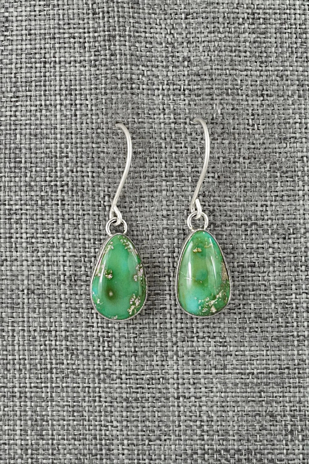 Turquoise & Sterling Silver Earrings - Eugene Gruber