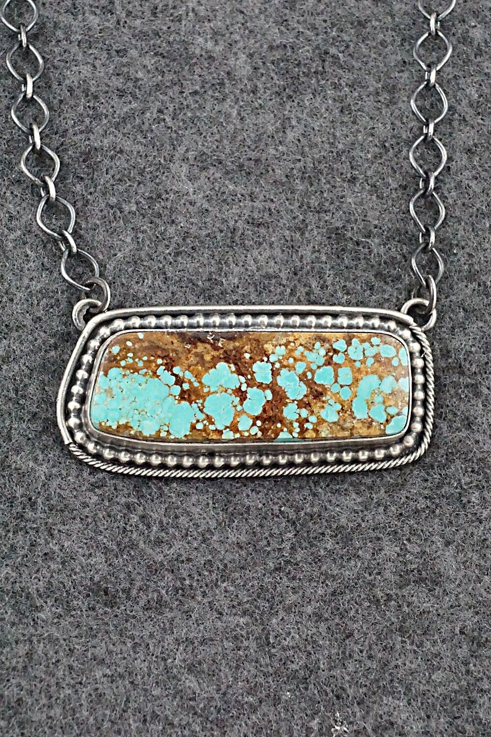 Turquoise & Sterling Silver Necklace - Darrin Livingston