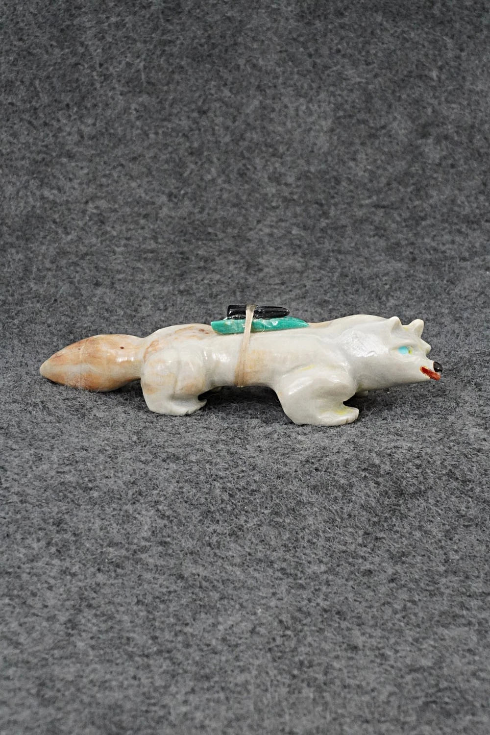 Wolf Zuni Fetish Carving - Freddie Leekya