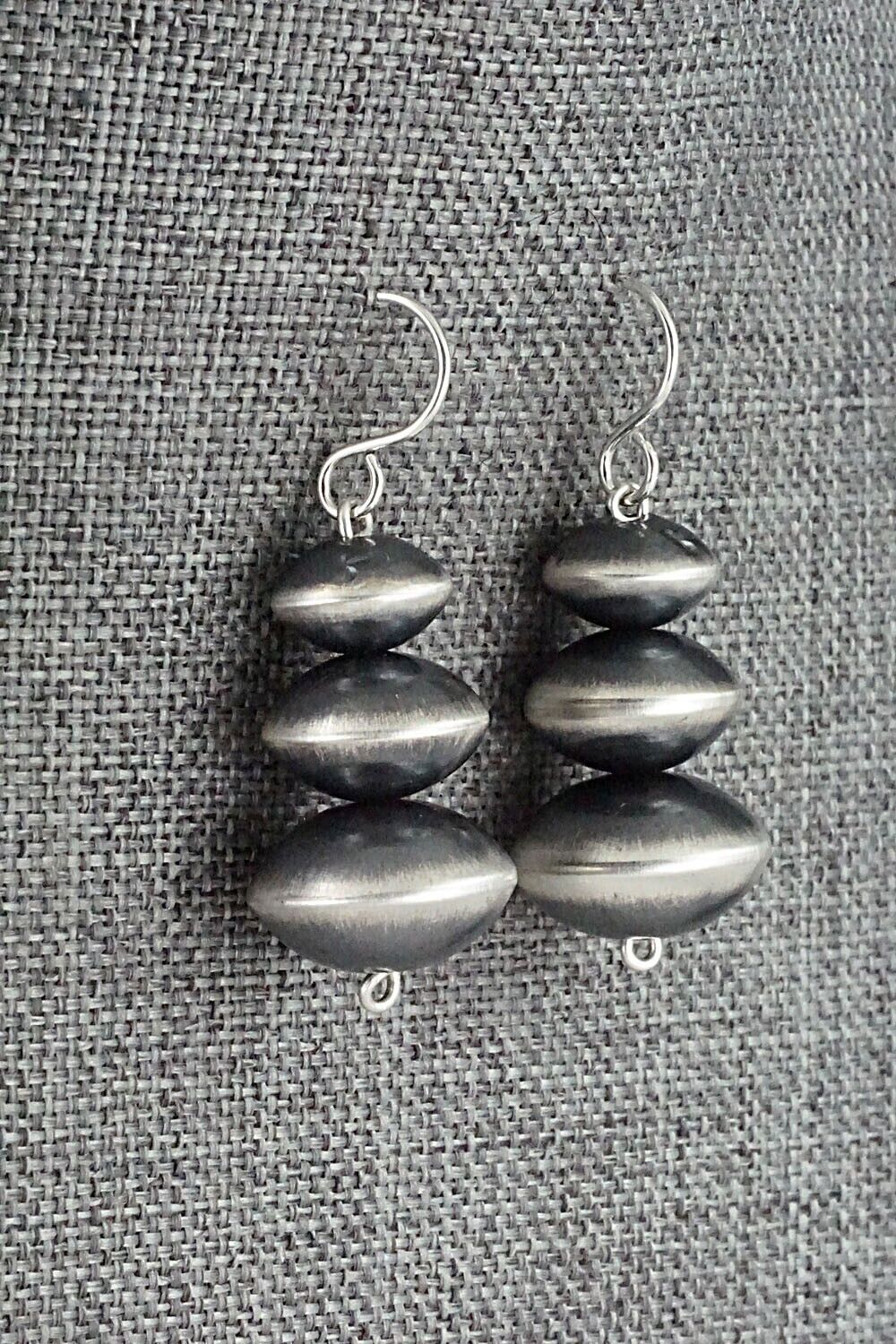 Sterling Silver Navajo Pearl Earrings - Tonisha Haley