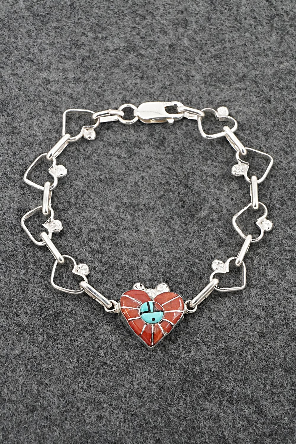 Multi-Stone & Sterling Silver Link Bracelet - Ola Eriacho