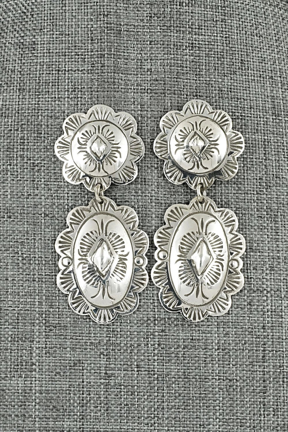 Sterling Silver Earrings - Bertha Begay