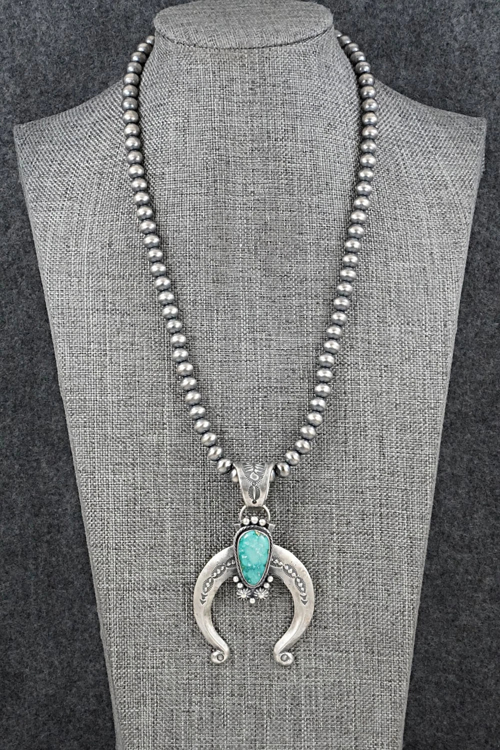 Turquoise & Sterling Silver Necklace - Samuel Yellowhair