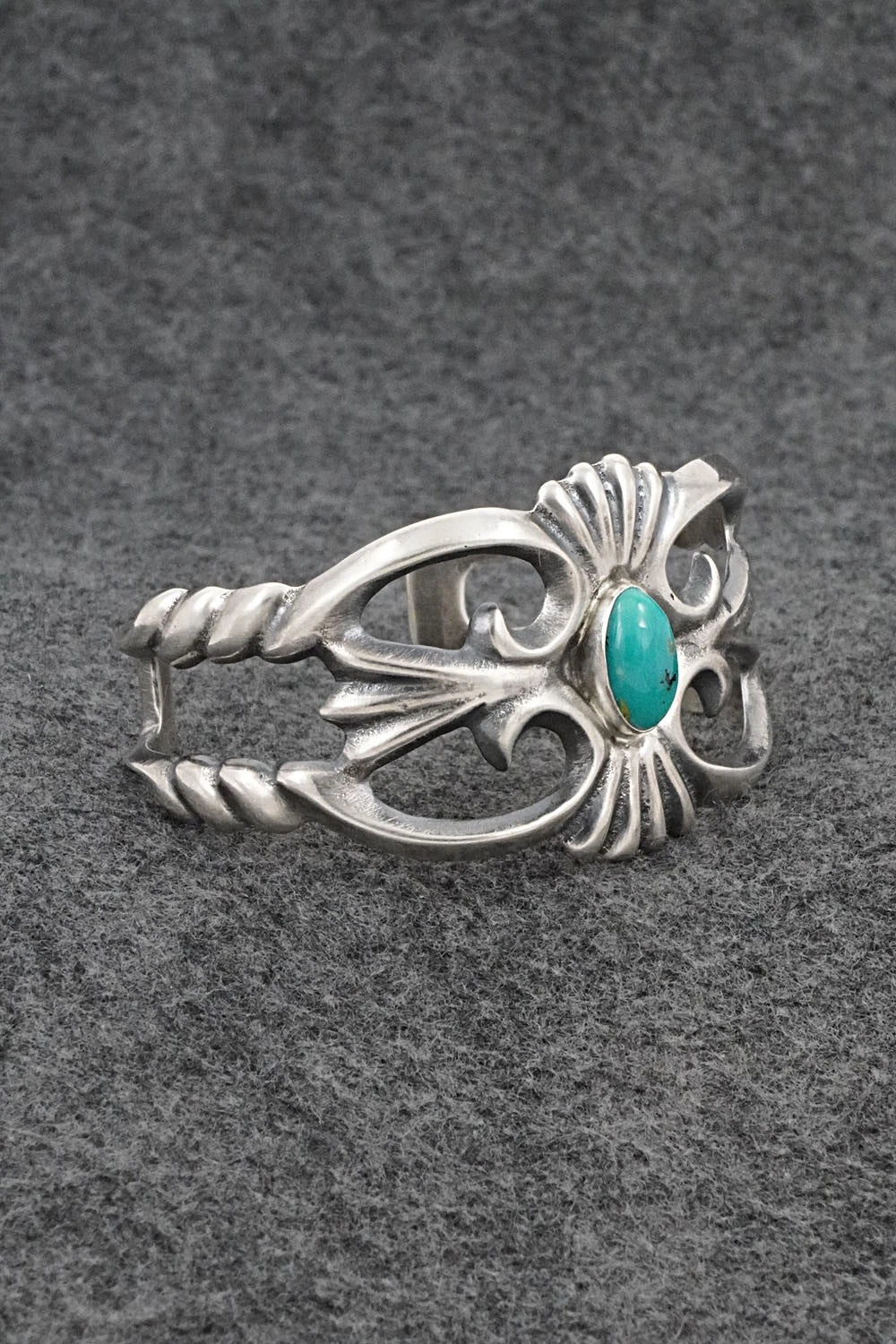 Turquoise & Sterling Silver Bracelet - Eugene Gruber