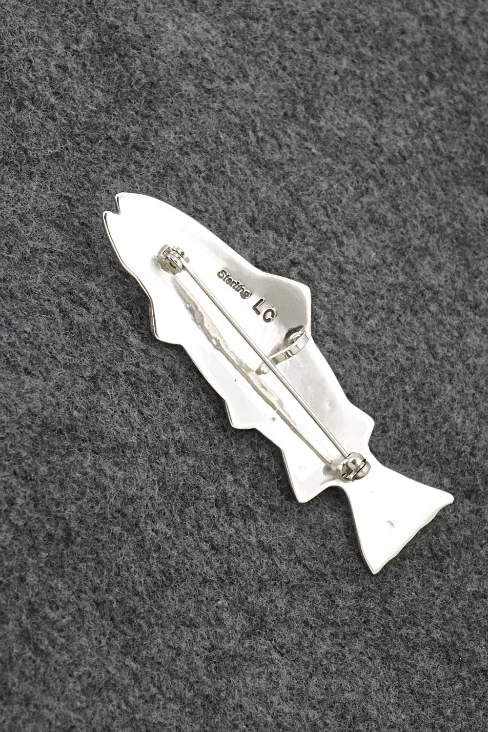Multi-Stone & Sterling Silver Pendant/Pin - Lee Charlie